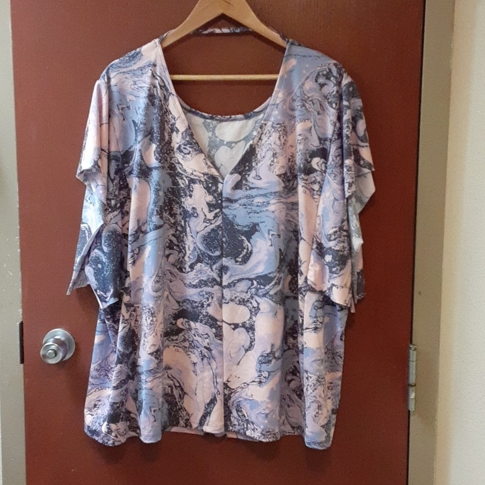 Multi Color Women's Plus Size Top
